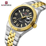 Naviforce 9277 Men's Watch - Silver Gold Black - Image 2