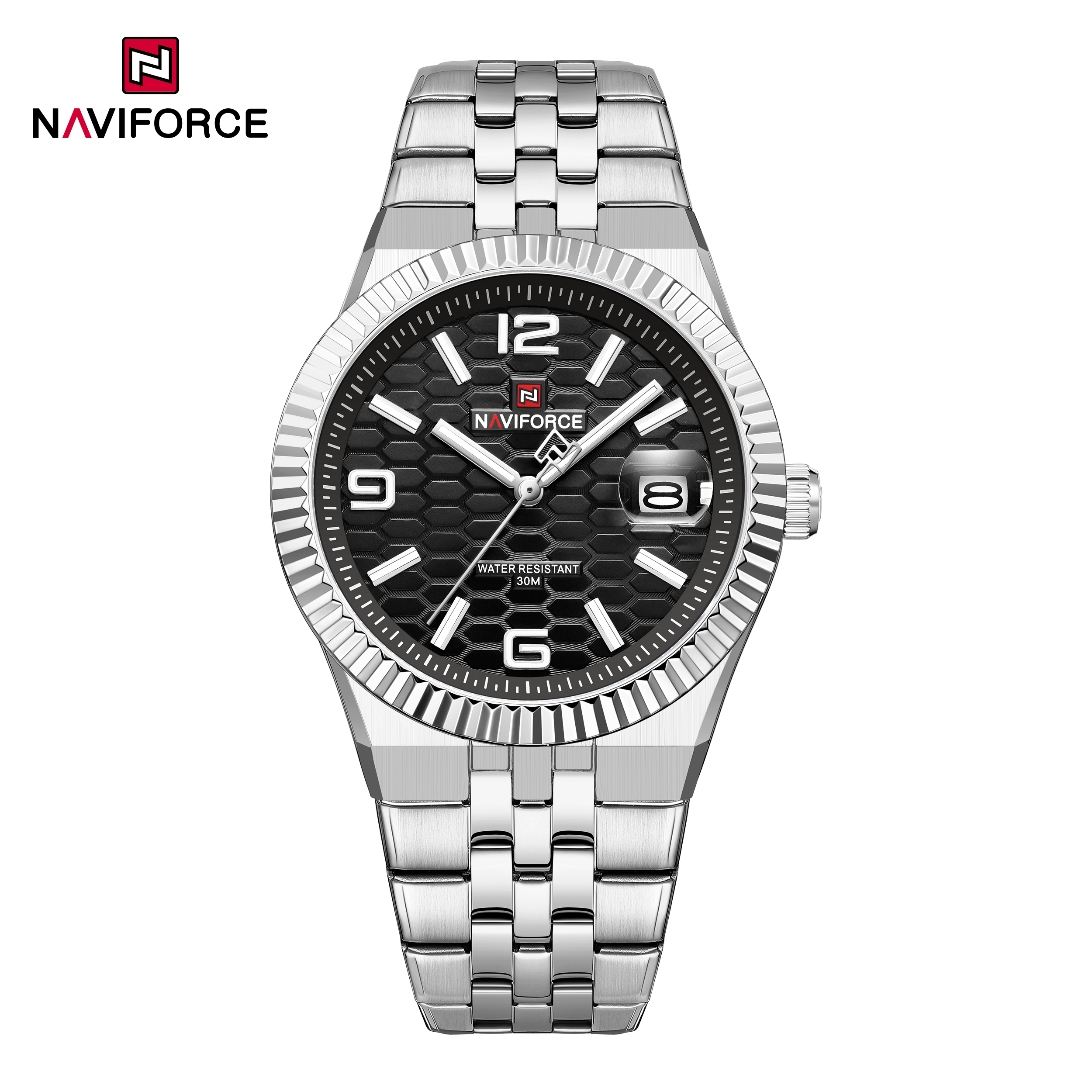 1772359878544_img_0003.jpg Naviforce 9277 Men's Watch - Silver Black - Image 1