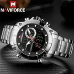 Naviforce 9163 Watch For Men-Silver - Image 2