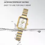 Naviforce 5050 - Gold White For Women - Image 2