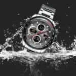 Naviforce 9197 CH Watch For Watch–Silver Black - Image 2