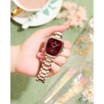 783 Poedagar Unique Design Watch For Women - Rose Gold & Red - Image 2