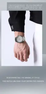 Naviforce 9212 Watch For Men-Silver White - Image 3