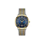 Bestwin 769 Watch For Men - Silver Gold Blue