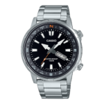 CASIO MTD-130D Men’s Analog Stainless Steel Watch - Black
