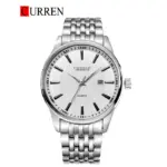 CURREN 8052 Watch For Men - Full Silver