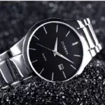 CURREN 8106 Watch for Men - Silver Black - Image 3
