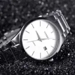 CURREN 8106 Watch for Men - Silver White - Image 3