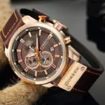 CURREN 8291 Watch For Men’s - Rose Gray - Image 2