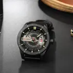 CURREN 8301 PU Leather Quartz Watch for Men-Dark Brown - Image 3