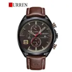 CURREN 8324 Watch For Men - Brown Black