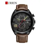 CURREN 8324 Watch For Men - Brown Black