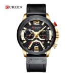 CURREN 8329 Watch for Men-Gold Black