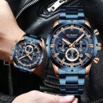 CURREN 8355 Watch for Men-Blue - Image 3