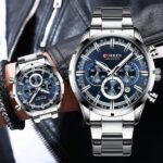 CURREN 8355 Watch for Men-Silver and Blue - Image 2
