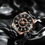 CURREN 8359 Watch For Men - Black Rose - Image 3