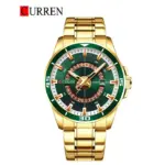 CURREN 8359 Watch For Men - Gold Green