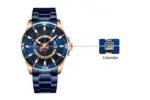 CURREN 8359 Watch For Men - Rose Blue - Image 4
