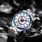 CURREN 8359 Watch For Men - Silver - Image 3