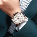 Curren 8363 Original Watch for Men –Silver and White - Image 3
