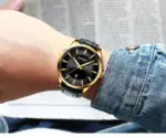 CURREN 8365 Watch For Men - Gold Black - Image 4