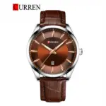 CURREN 8365 Watch For Men - Silver Brown