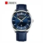 CURREN 8365 Watch For Men - Silver Blue