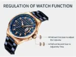CURREN 8375 Watch For Men - Rose Blue - Image 2