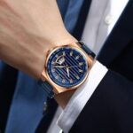 CURREN 8375 Watch For Men - Rose Blue - Image 4
