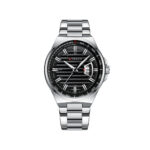 CURREN 8375 Watch For Men - Silver Black