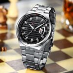 CURREN 8375 Watch For Men - Silver Black - Image 3