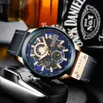 CURREN 8380 Watch For Men - Black Blue - Image 2