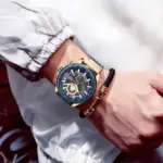 CURREN 8380 Watch For Men - Black Blue - Image 3