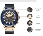 CURREN 8380 Watch For Men - Black Blue - Image 5