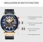 CURREN 8380 Watch For Men - Black Blue - Image 6