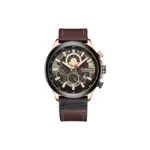CURREN 8380 Watch For Men - Black Coffee