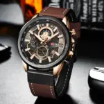 CURREN 8380 Watch For Men - Black Coffee - Image 2