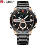 CURREN 8384 Watch For Men - Black Rose