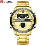 CURREN 8384 Watch For Men - Full Golden