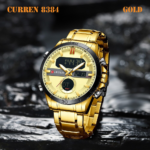 CURREN 8384 Watch For Men - Full Golden - Image 2
