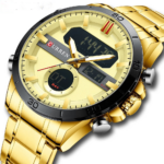 CURREN 8384 Watch For Men - Full Golden - Image 3