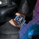 CURREN 8384 Watch For Men - Rose Blue - Image 5