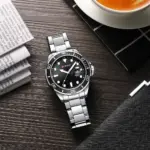 CURREN 8388 Watch For Men - Silver Black - Image 3