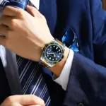 CURREN 8388 Watch For Men - Silver Gold Blue - Image 2