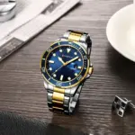 CURREN 8388 Watch For Men - Silver Gold Blue - Image 4