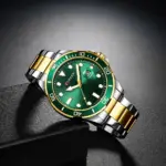 CURREN 8388 Watch For Men - Silver Gold Green - Image 3
