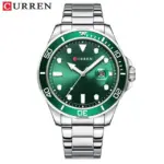 CURREN 8388 Watch For Men - Silver Green