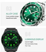 CURREN 8388 Watch For Men - Silver Green - Image 4