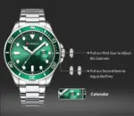 CURREN 8388 Watch For Men - Silver Green - Image 5