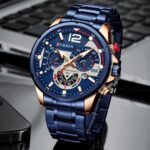 CURREN 8395 Luxury Brand Watch for Men-Blue - Image 2